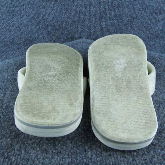 Madden Beachy Men Flip Flop‎ Sandals Off White Synthetic Slip On Size 9 Medium - Picture 9 of 10
